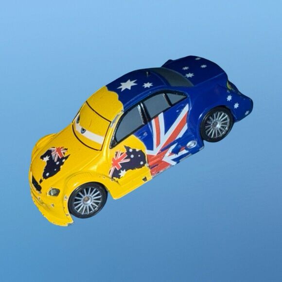 Disney Pixar Cars Australian Frosty Wintebottom Die Cast Race Car 4” A20 - Picture 5 of 5